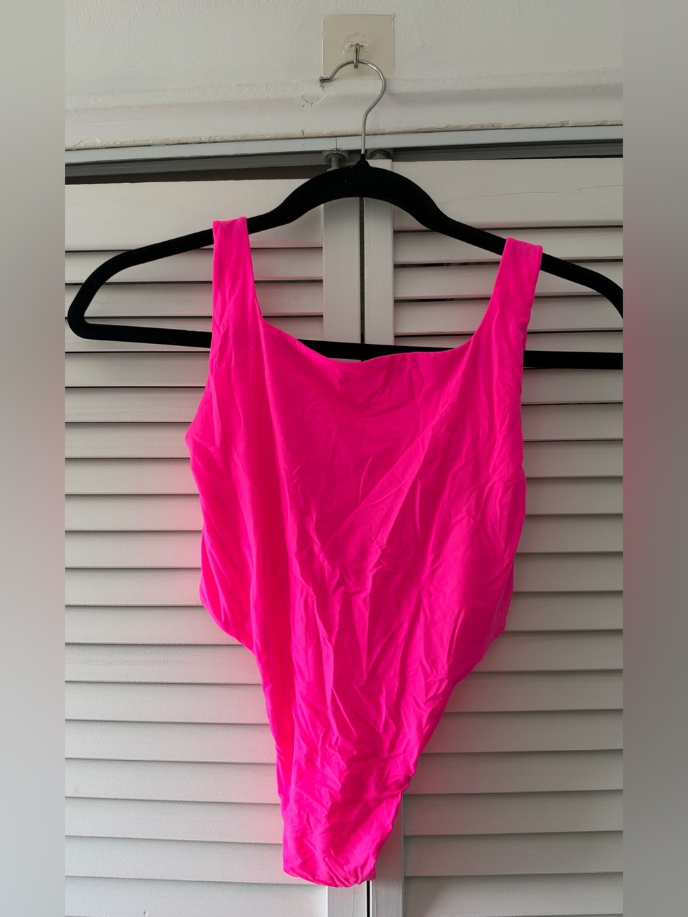 Skims Bright Pink One-Piece Bodysuit